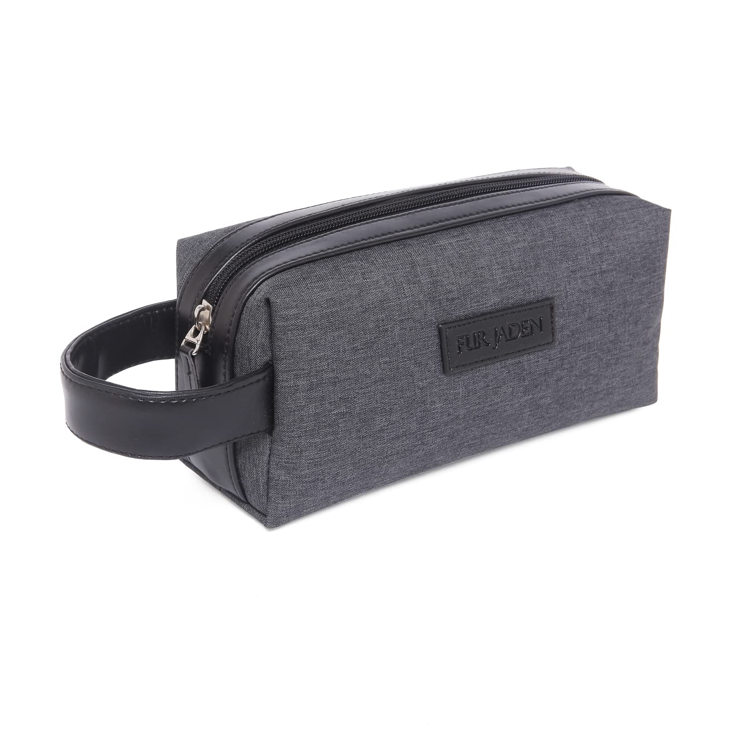 FUR JADENTravel Toiletry Kits Essentials Bag for Men and Women Shaving Kit Organiser Make Up and Gadget Pouch Hygiene Bag (Grey)