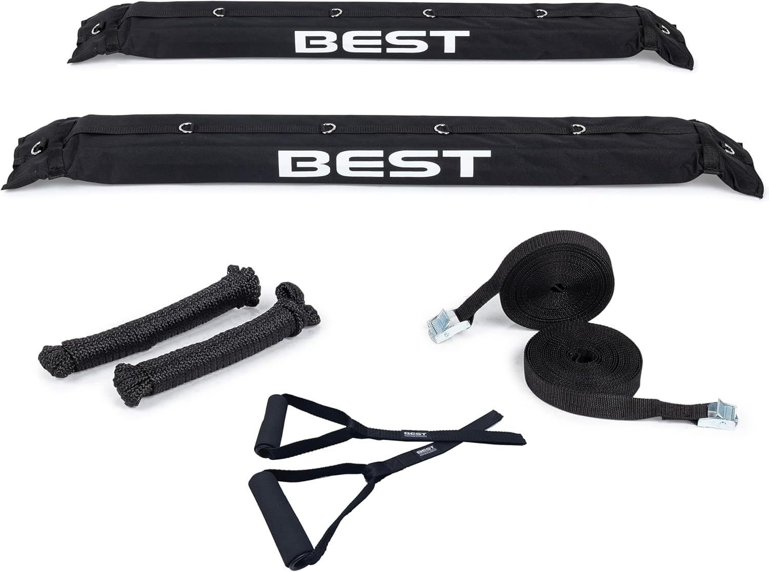 Best Marine and Outdoors Soft Roof Rack Pads for Cars Without Crossbars, Premium Kayak Roof Racks for Canoes, SUP Paddle Boards & Surfboards Roof Pads