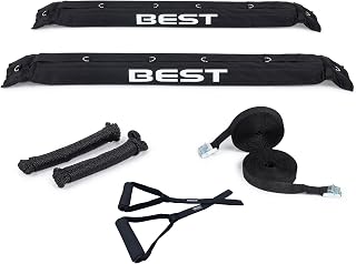 Best Marine and Outdoors Soft Roof Rack Pads for Cars Without Crossbars, Premium Kayak Roof Racks for Canoes, SUP Paddle Boards & Surfboards