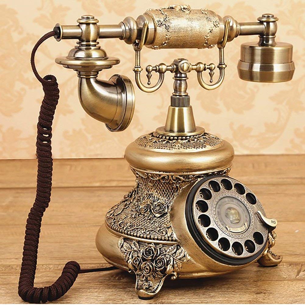 Telefon Obrotowy Klasyczny Telefon Imitacja Starożytnego Europejskiego Pasterskiego Retro Telefon Stacjonarny Domowy