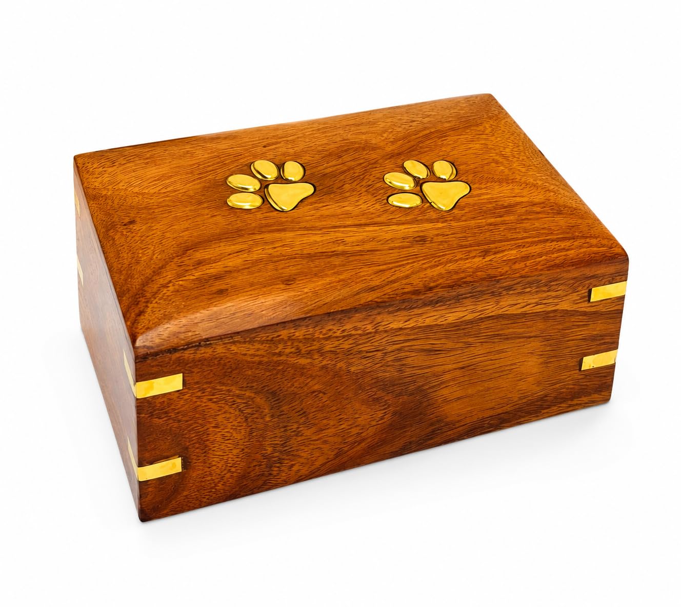 Urnas para cenizas de perros, urnas decorativas de madera para cenizas – Urnas de cremación de palisandro para perros, urnas para gatos, caja de cremación de madera (dos patas)