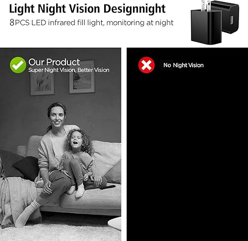 Miniatura 3 de Mini cámara 1080P Nanny Cam pequeña cámara de seguridad con visión nocturna y detección de movimiento para interior y hogar, sin WiFi