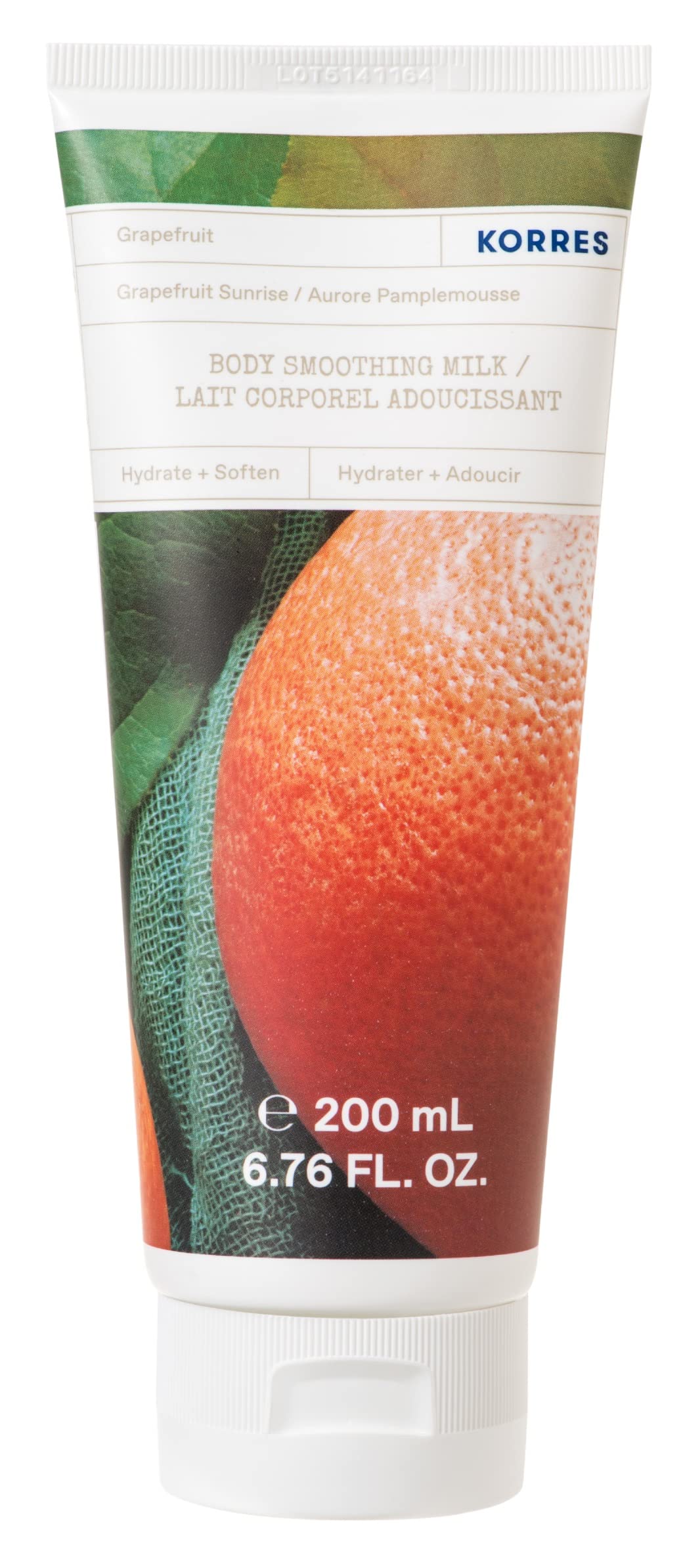 Korres Grapefruit Body Milk 200ml, 200 ml (Pack of 1)