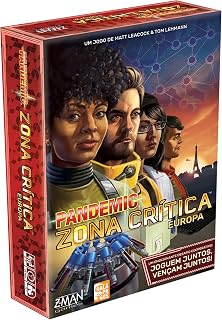 Galápagos, Pandemic: Zona Crítica - Europa, Jogo de tabuleiro Cooperativo, 2 a 4 jogadores, 30-60 min