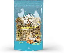 Granola Low Carb Love Nuts 190 g, Baixo Carboidrato, Sem Glúten, Vegana e Sem Açúcar, Granola Premium com Castanhas e Sementes, Snack Saudável