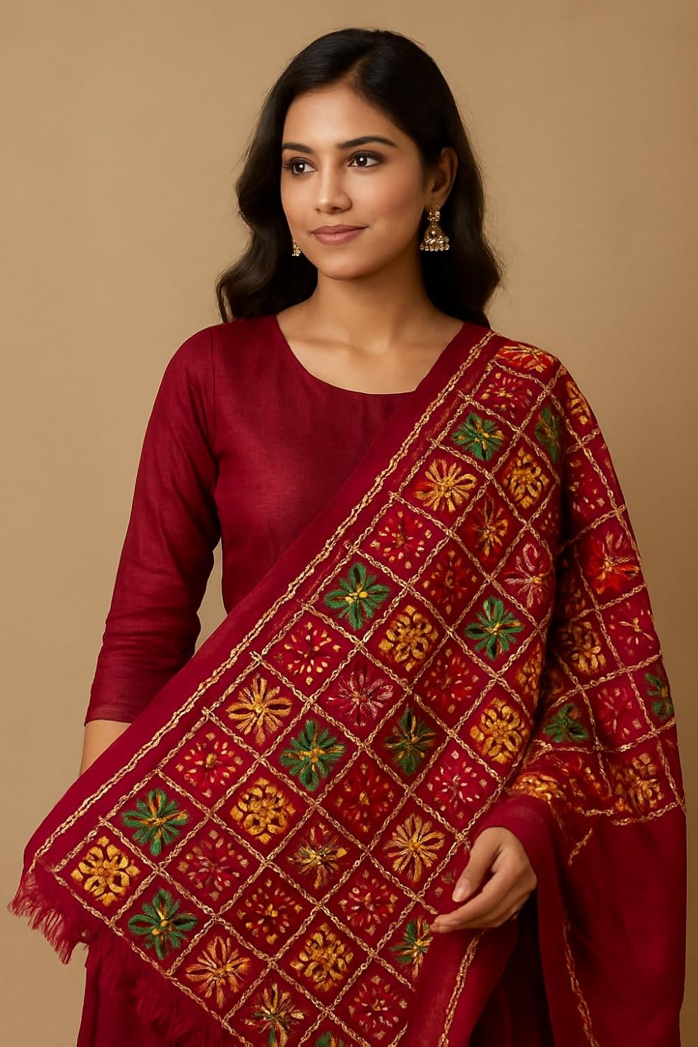 JG JAI GOVINDAM Women's Soft Lightweight Ethnic Dupatta for Suit, Kurti, Lehenga Party Wear Dupatta's for Women Dress Dupatta - Image 4