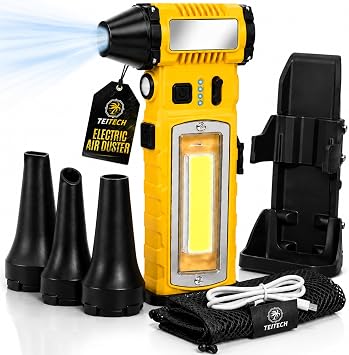 Rechargeable Electric Air Duster, Cordless Compressed Air Blower