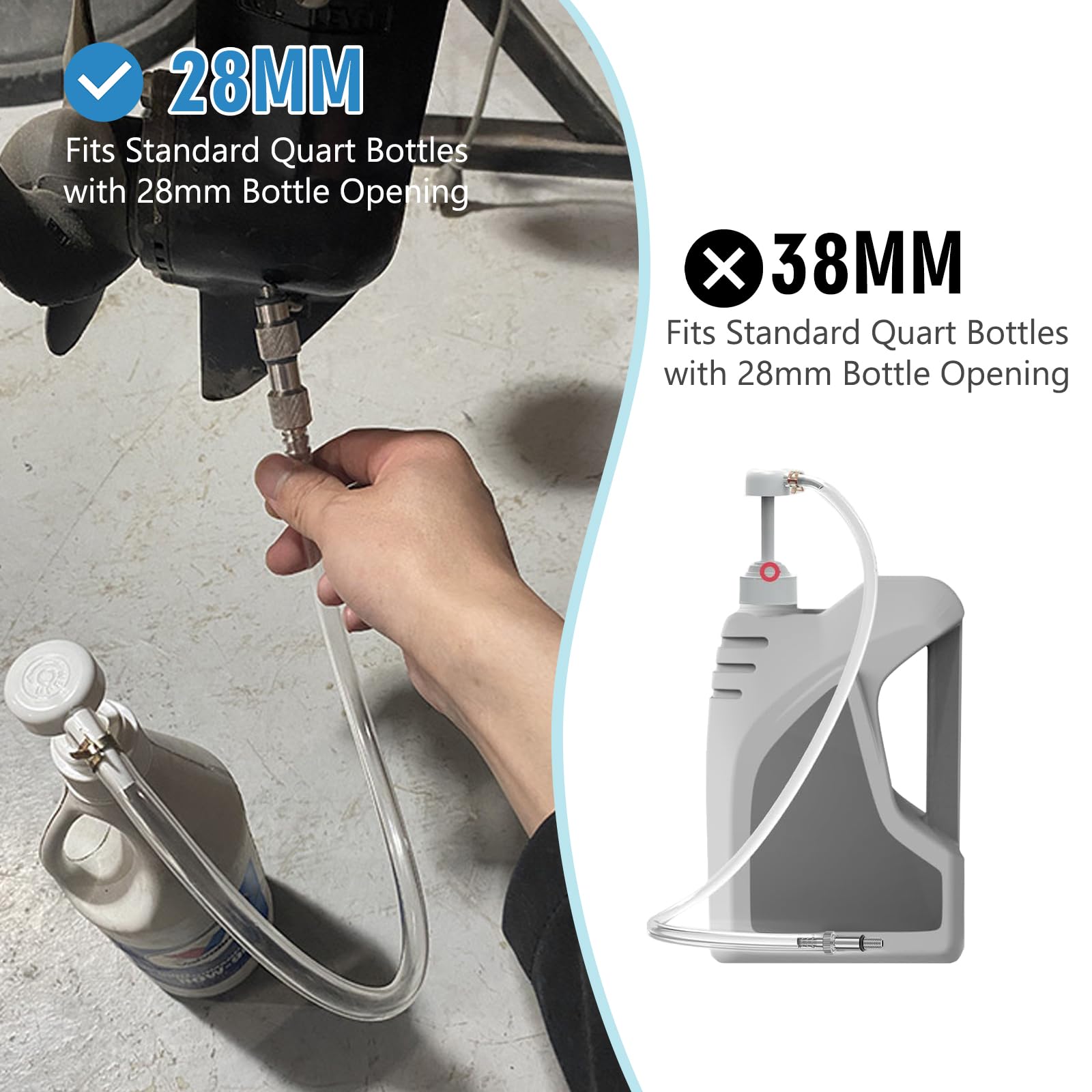 Pompe à Huile à Engrenage Inférieur Pour Bouteilles De Quart Standard – Transfert De Fluide Marin Et Automobile, 3/8