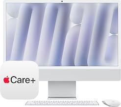 Apple 2024 iMac All-in-One Desktop Computer with M4 chip with 8-core CPU, 8-core GPU: Built for Apple Intelligence, 16GB Unified Memory, 256GB SSD Storage; Silver with AppleCare+ (3 Years)