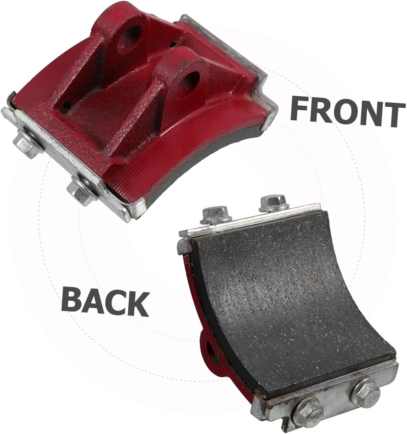 Series Hydraulic Brake Shoe Pad for Tower Crane Material Easy to Install Replace Enhanced Braking Performance Emergency Parking Brake Accessory