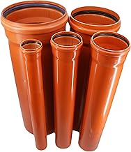 KG pipe waste water pipe made of plastic with plug-in sleeve and rubber sealing ring DN400 DN315 DN200 DN160 DN110 control shaft pipe (1 piece pipe DN400 - length 112 cm)