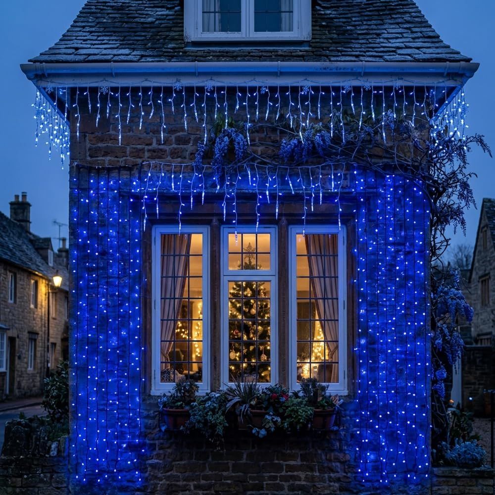 [2 Stück] Outdoor Solar Lichterketten, 66ft 200 LED wasserdichte Lichterketten mit Kupferdraht 8 Modi für DIY Hochzeitsfeier Patio(Warmweiß)