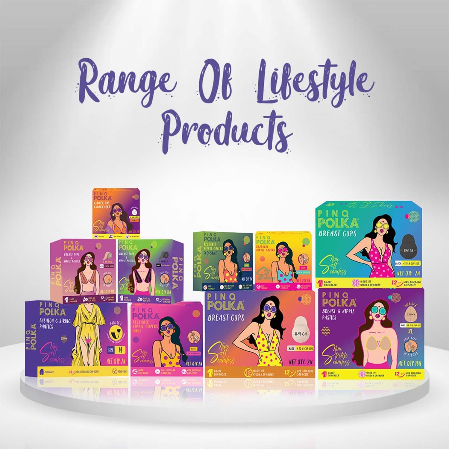 PINQ POLKA C String Thongs for Women - Reusable, Invisible Thong Panties with Adhesive - No Panty Line Thongs Underwears - Image 9