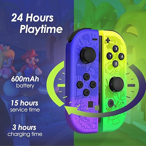 Miniatura 4 de Rotacess Controller for Nintendo Switch, Replacement for Switch Wireless Controller with Double Vibration, Wake-UpScreenshotMotion Control