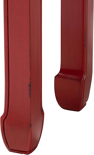 Miniatura 10 de Baxton Studio Framboise - Mesa consola, color rojo