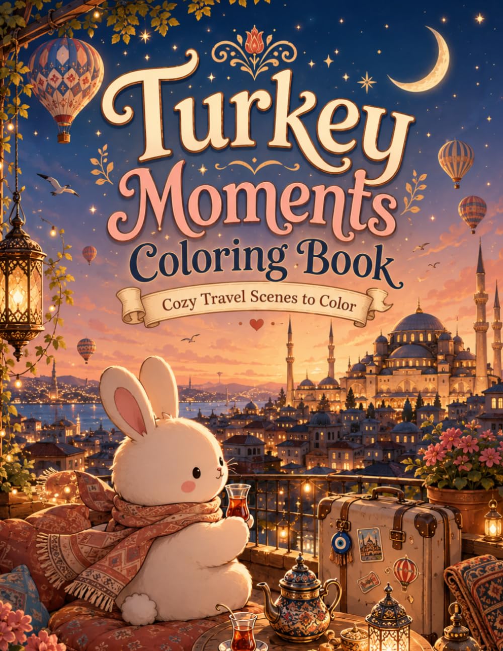 Turkey Moments Coloring Book: Cozy Travel Scenes to Color