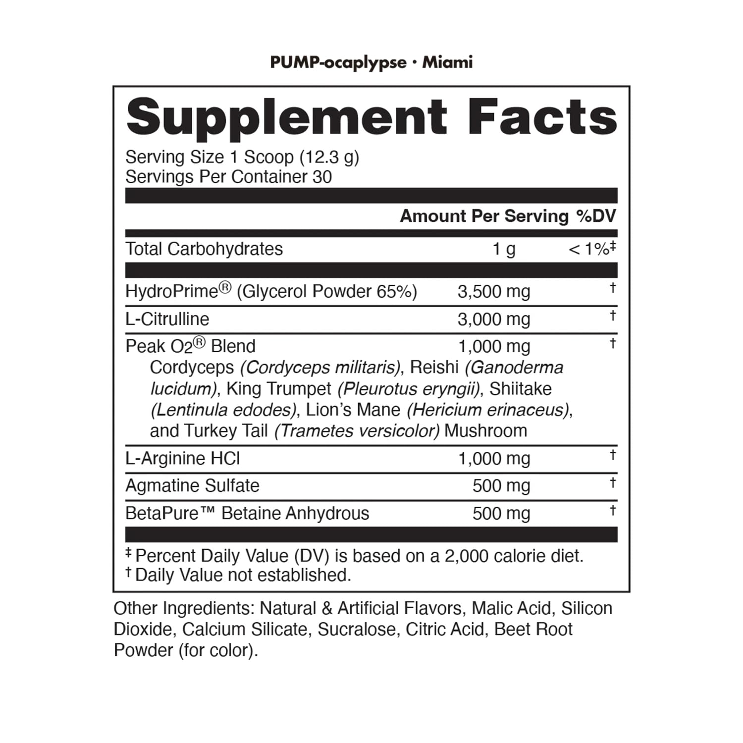 Pump-ocalypse Miami | Nitric Oxide and L Arginine Supplement with Citrulline Malate, GlycerPump | Ultimate N.O. Booster | Lean Muscle Support for Blood Flow, Vascularity, Hydration and Endurance — Amazon image 2