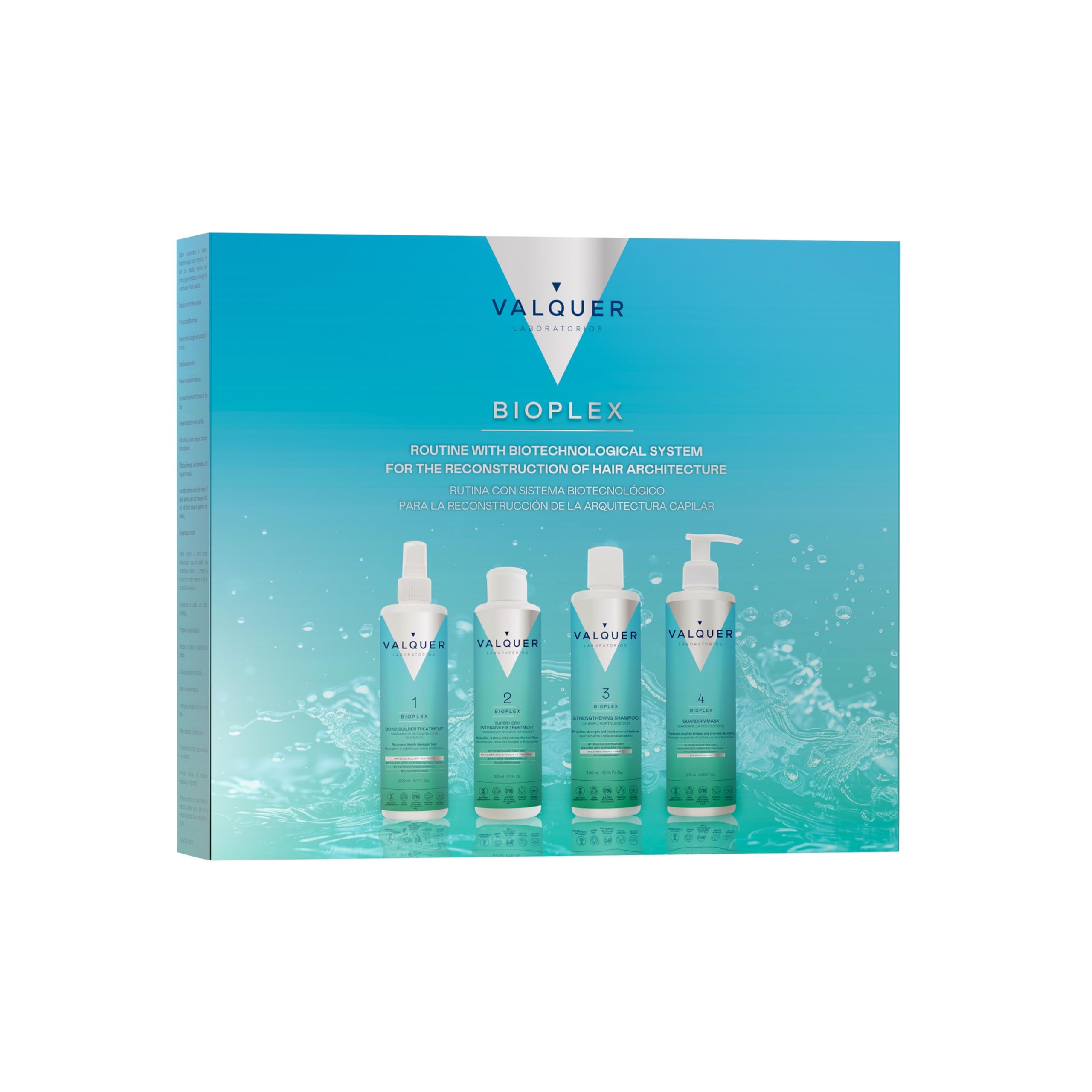 VALQUER Bioplex Tratamiento Capilar Hidratante y Reparador | Protección Intensiva y Reconstrucción Profunda del Cabello Dañado, Seco y Teñido | Apto para Todo Tipo de Pelo | Vegano | 975 ml