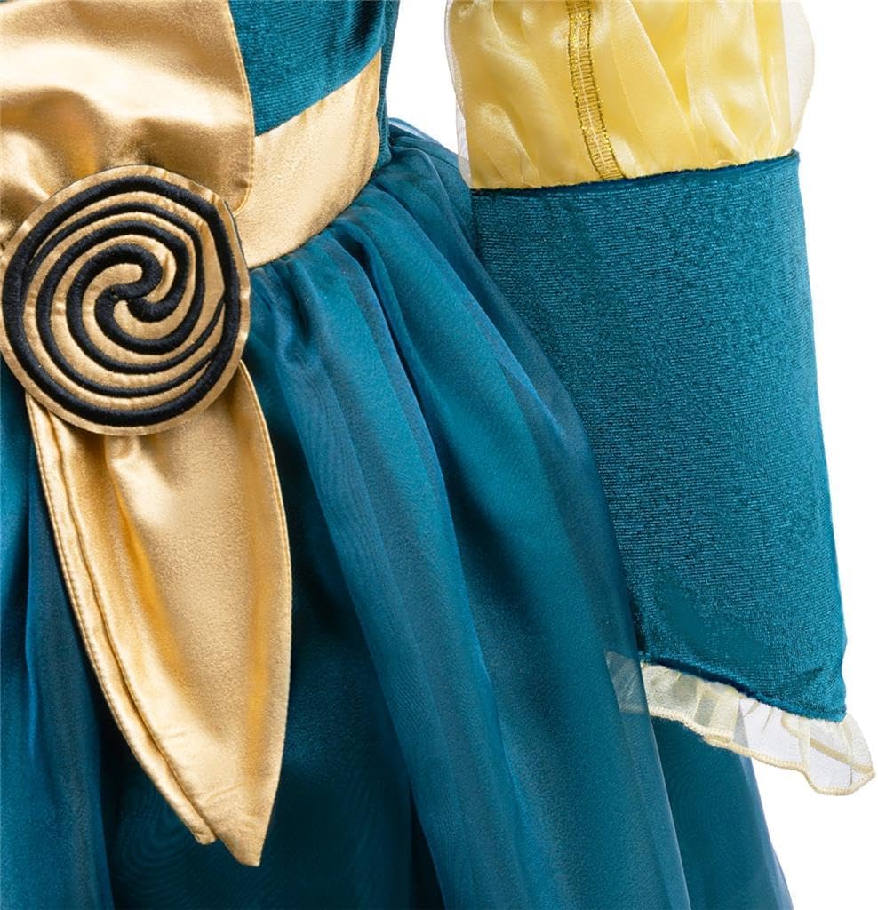 Dressy Daisy Girls Brave Princess Costume Toddler Medieval Renaissance Dress for Halloween Birthday Party Role Play Size 2-12 - Image 4