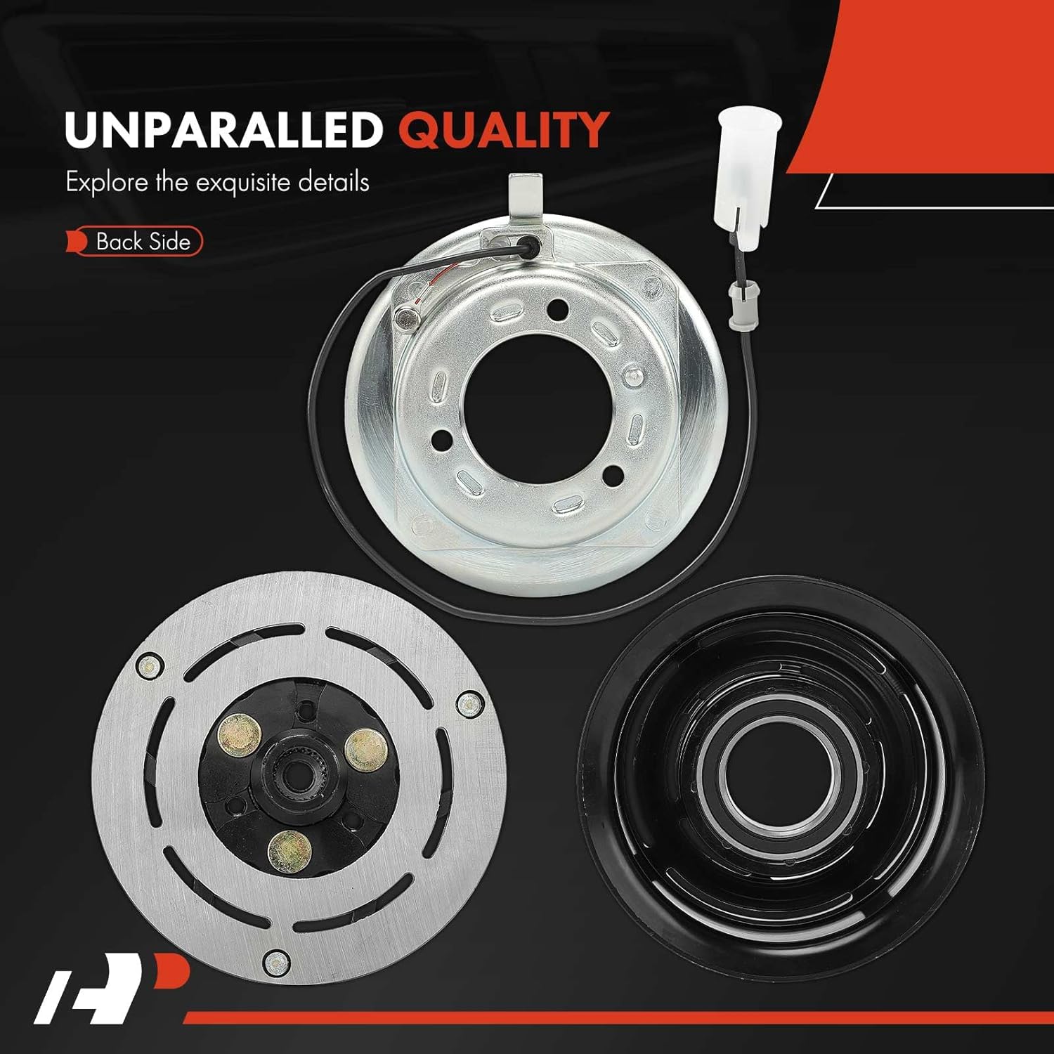 A-Premium Air Conditioner AC Compressor Clutch Kit Compatible with Volvo C70 2004 2006-2013, C30 2008-2013, S40 2005-2011, V50 2005-2011, V70 1999-2000 2.4L