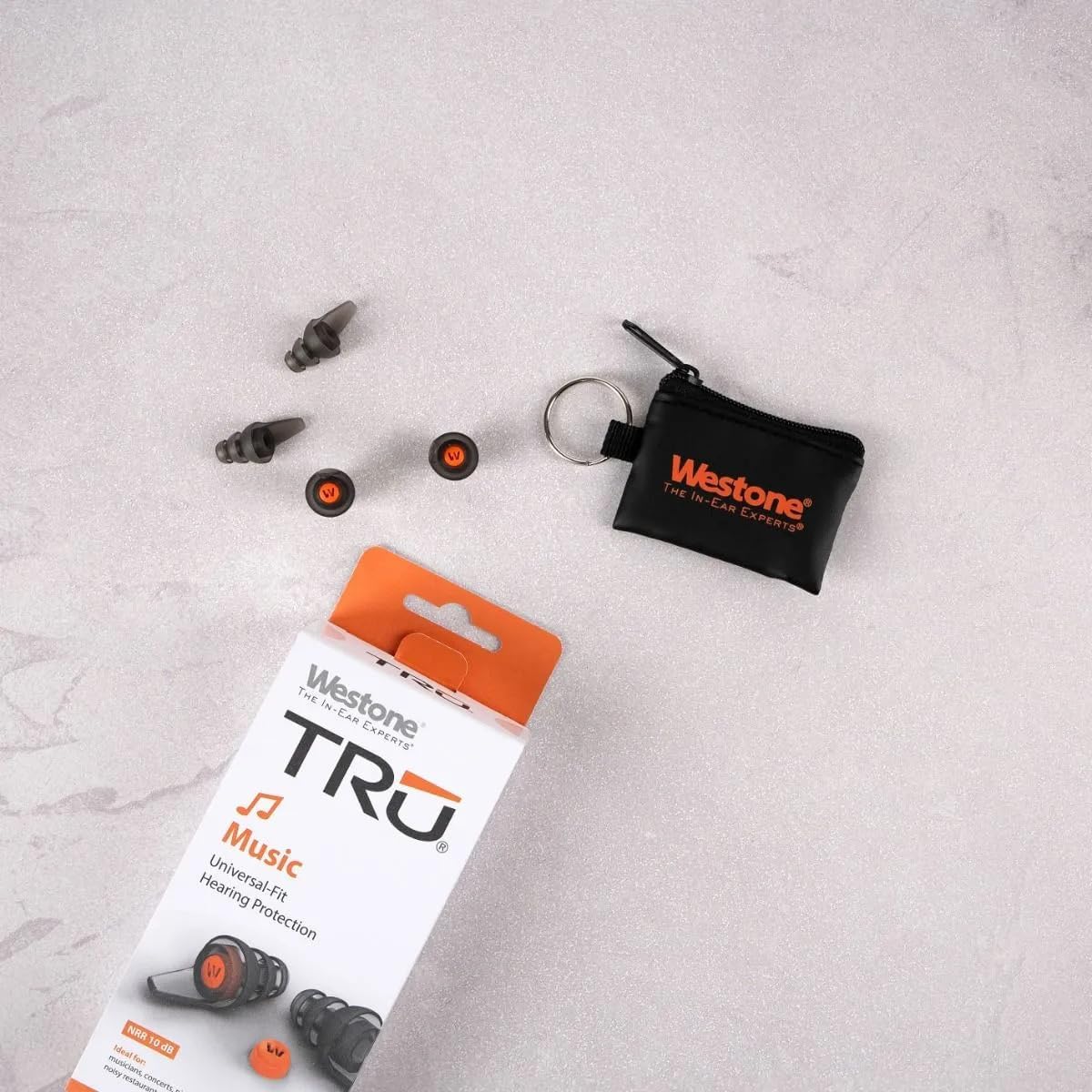 Westone TRU Music Earplugs – Reusable High-Fidelity 10 dB Earplugs for Concerts & Musicians, Universal Fit with Acoustic Filters – Clear, Balanced Sound for Live Concerts, Clubs, DJs, Music Lovers