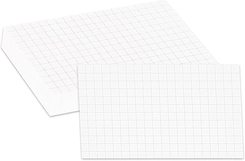 Home Advantage Tarjetas de índice de cuadrilla de doble cara, gráfico de línea gris rayado (3-x-5)