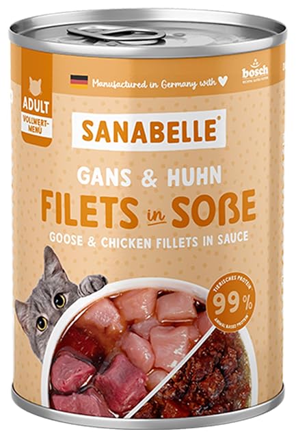 Sanabelle Alimento húmedo Pote Gourmet con Ganso y Pollo