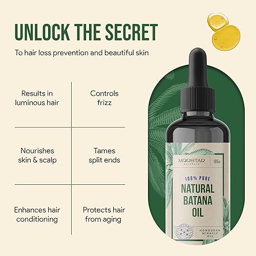 Miniatura 6 de Batana Oil - Natural Organic Liquid Batana for Hair Growth Dr. Sebi approved - Hair Loss, Repair, from Honduras  3.4 oz - Morstar Naturals