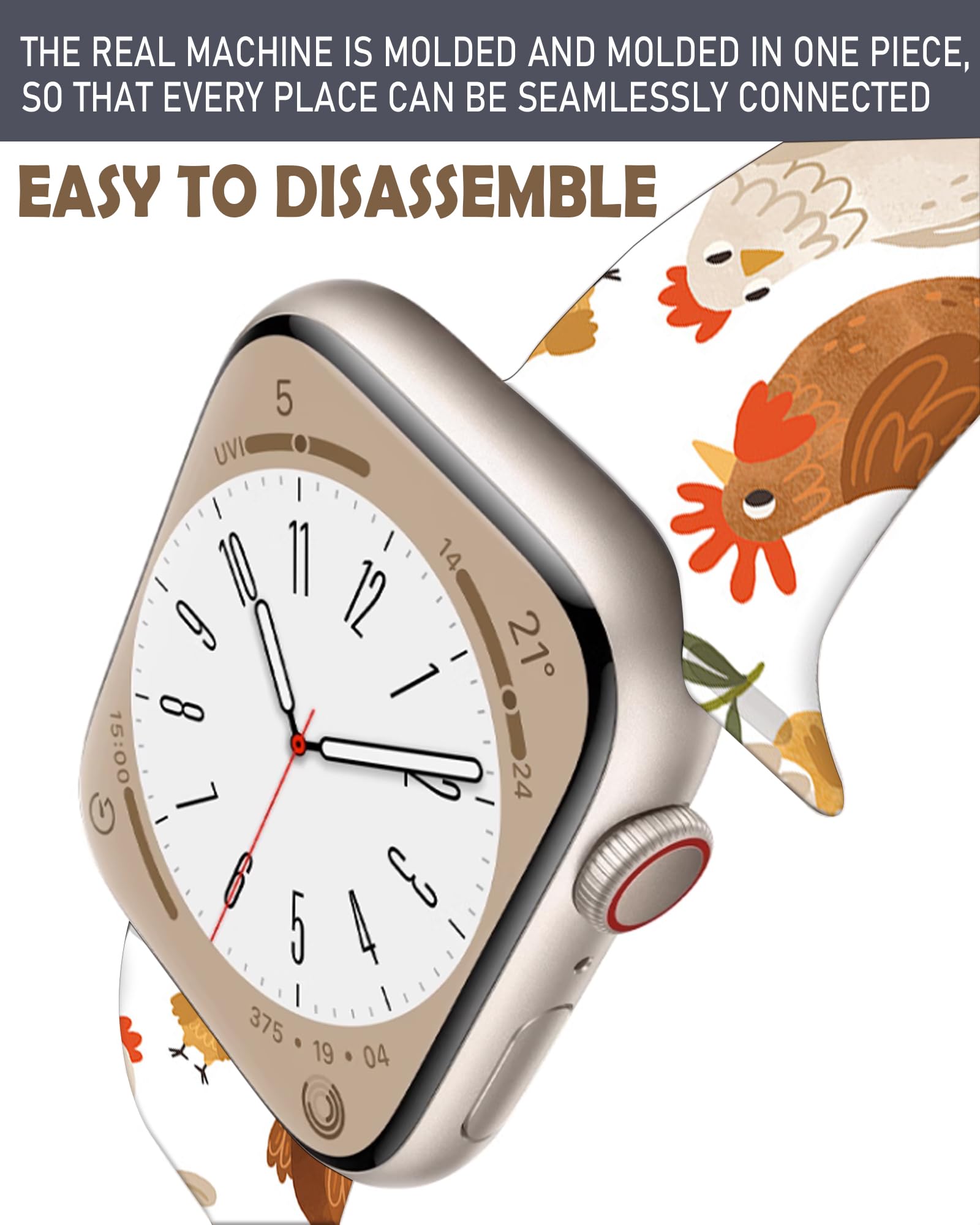 Correa de reloj deportivo compatible con Apple Watch 38mm, 40 mm, 41 mm para hombre y mujer, correa de repuesto ajustable de silicona suave para iWatch Series 7 6, 5, 4, 3, 2, 1 SE 2