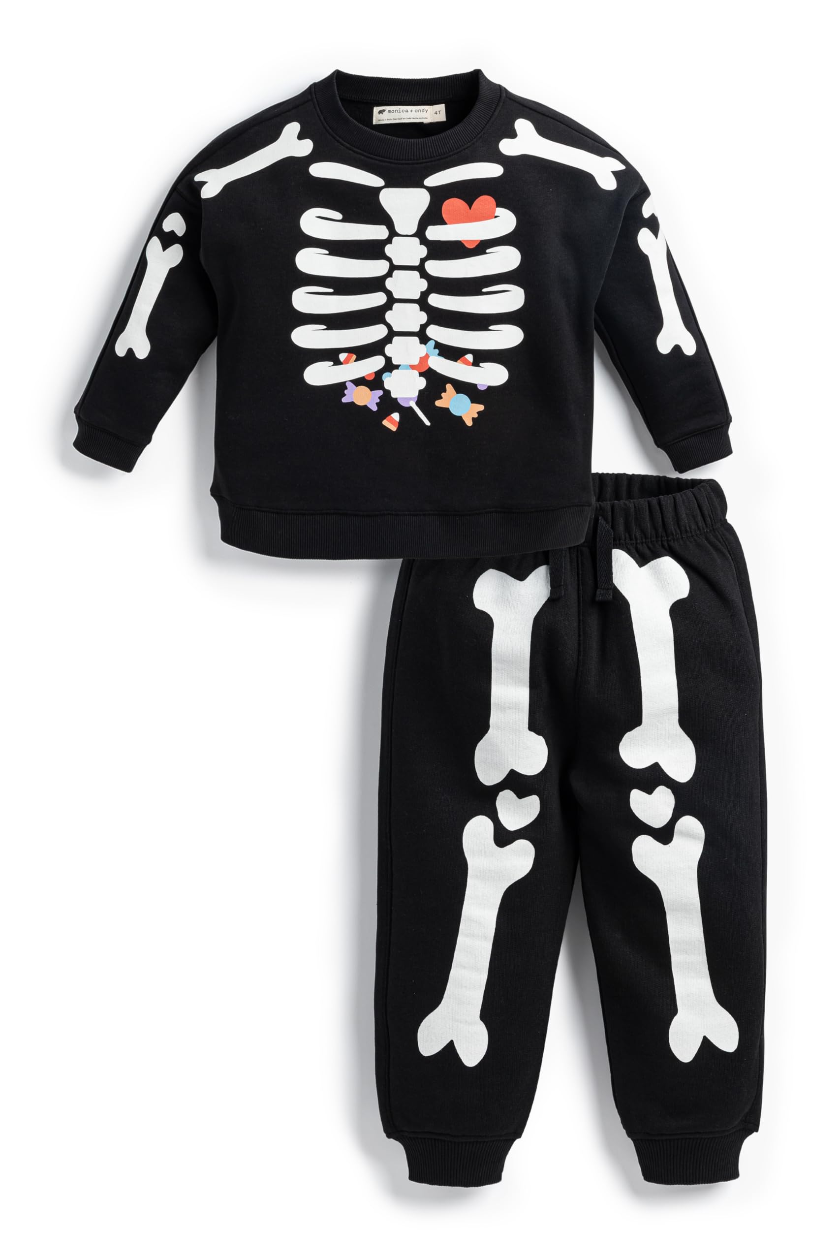 monica + andy unisex-child Organic Sporty Sweatsuit