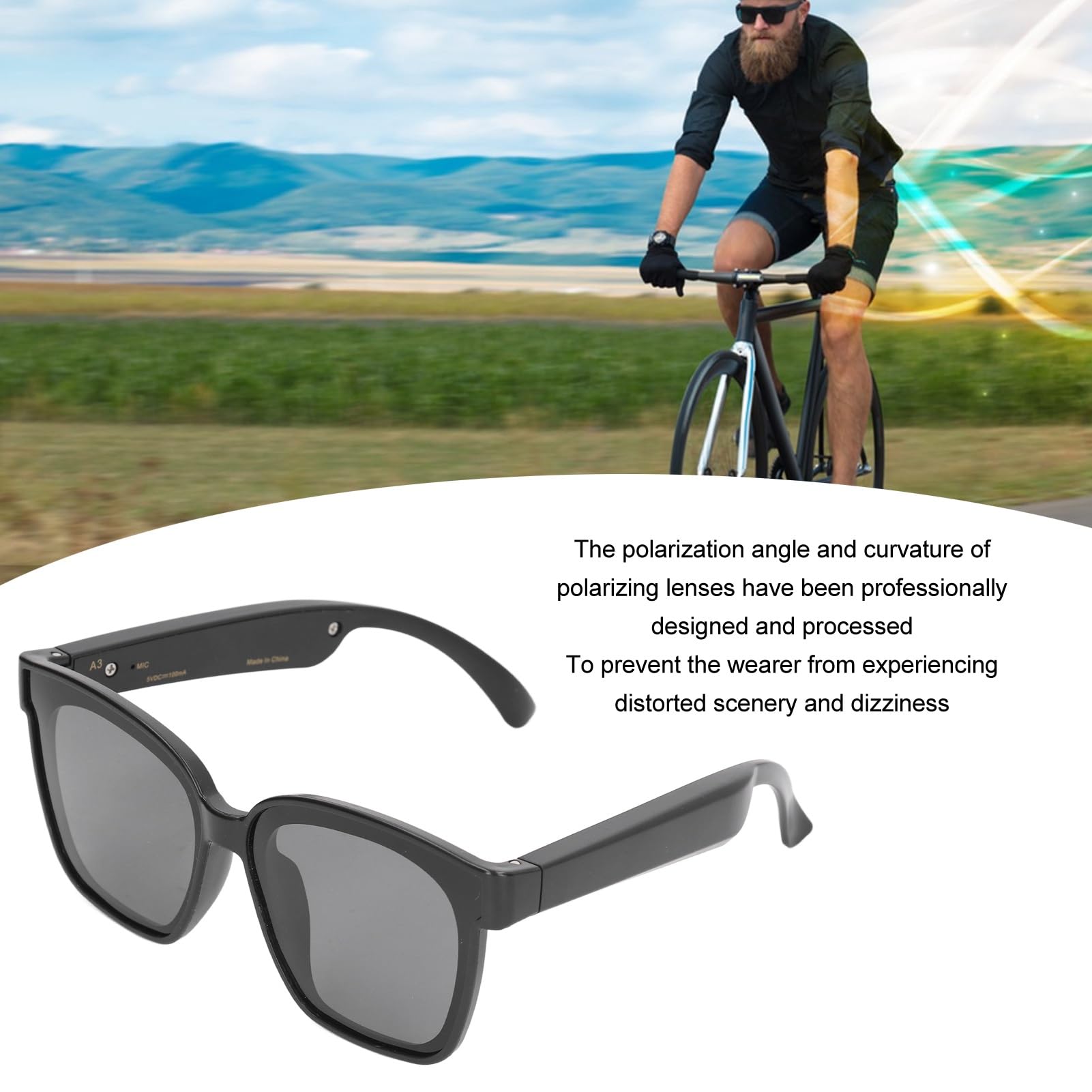 Occhiali Smart Bluetooth BuyWeek - Con Fotocamera HD, Processore Quad-Core, Tipo C - Foto 4