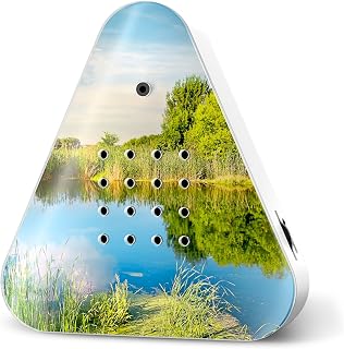 RELAXOUND Original Lakesidebox Summertime - Modern Nature Sound Box - Relaxing Forest Lake Atmosphere - Motion Sensor with Sound - Relaxing Tool