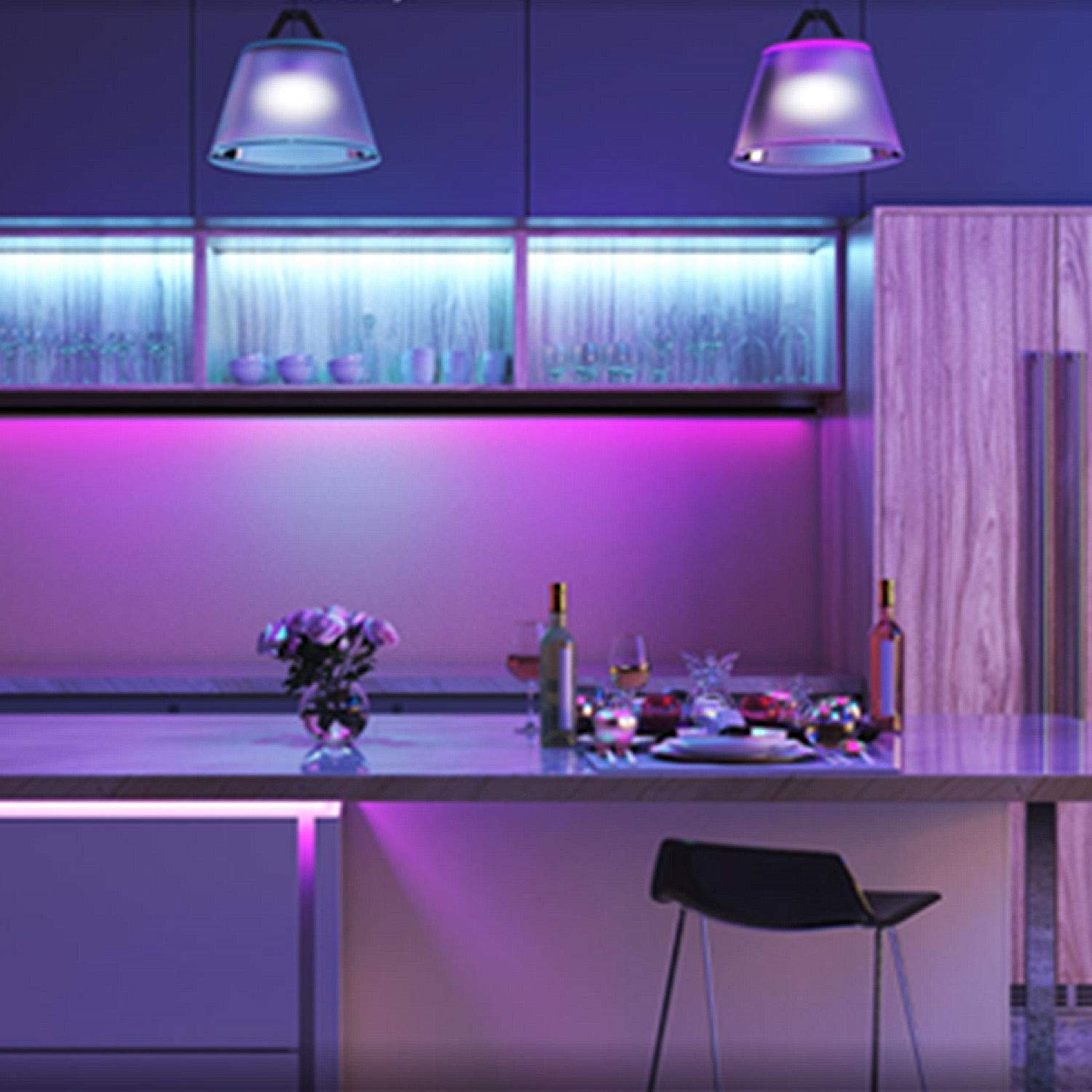 Eria GU10 Smart LED Spot, abstimmbares Farbigen und Weißen Licht, Functioniert, Hue*, SmarThings, Alexa (4th Gen), Google Assistant (Hub erforderlich) (2-Pack)