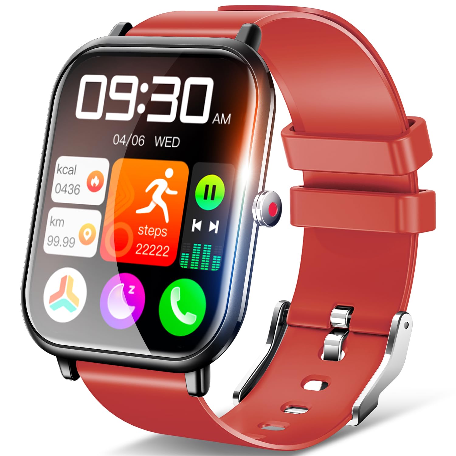 Amazon | スマートウォッチ Bluetooth5.3 【2025新登場・1.7インチ大