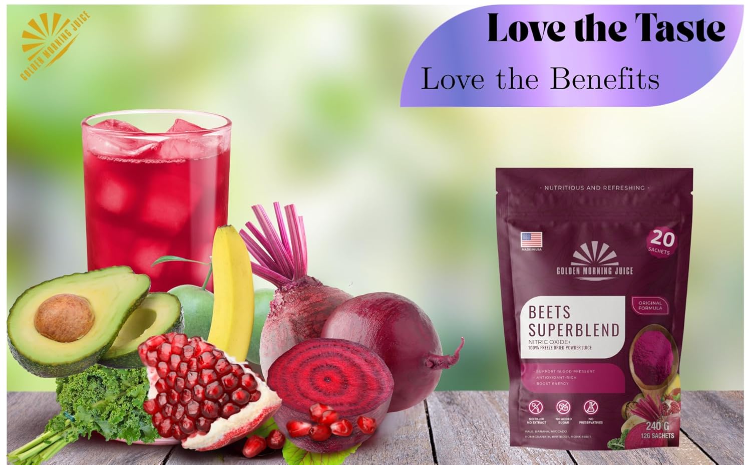 Beets Superfoods Blended Powder Juice: Nitric Oxide Booster & Energy Blend | Beetroot Pomegranate Powder to Extend NO & Blood Flow | No Added Sugar, Freeze-Dried - Image 7