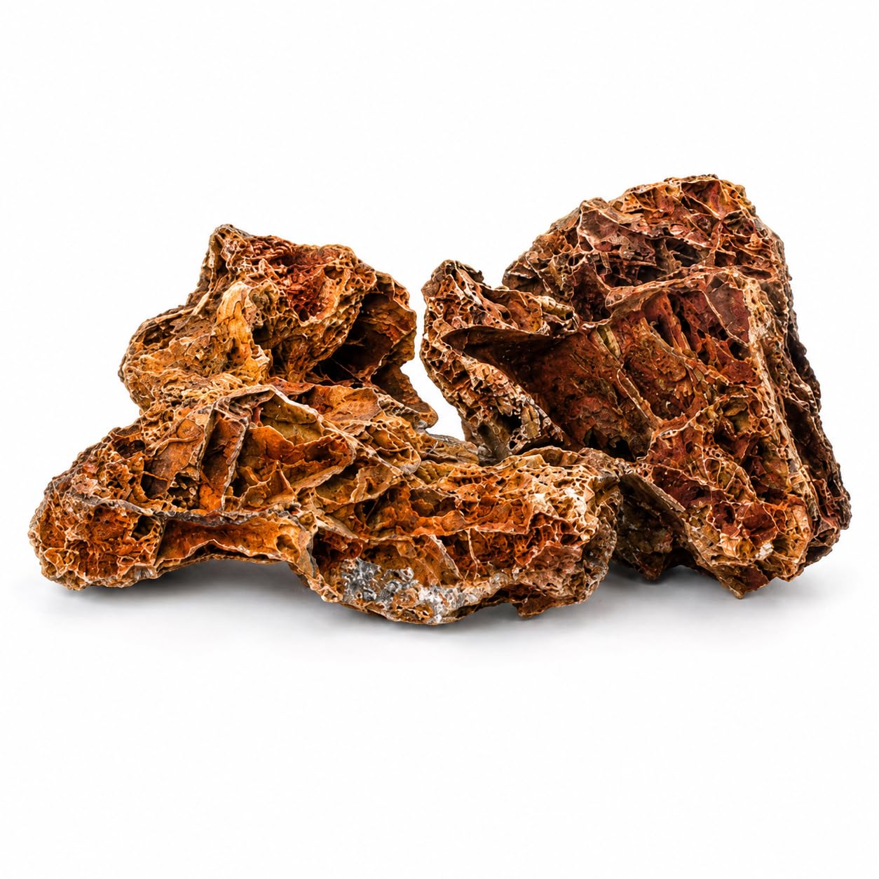Maple Leaf Rock 25KG Aquarium Stones for Fish Tank Aquascaping Décor
