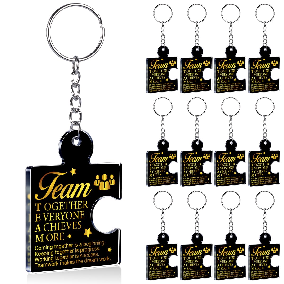 Team Appreciation Gifts Bulk Thank You Keychains for Coworkers