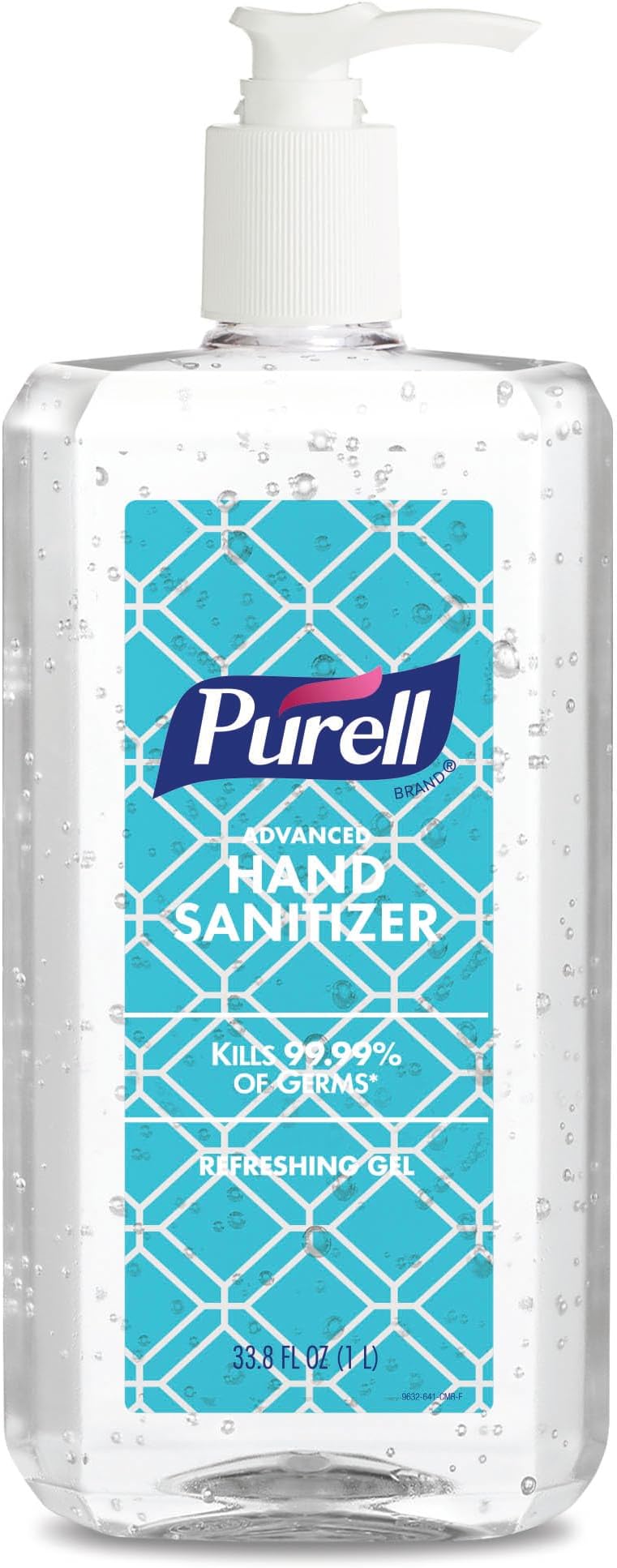 PURELL Advanced Hand Sanitizer Refreshing Gel, Clean Scent, 1 Liter Pump Bottle (Pack of 1) - 9632-04-CMR