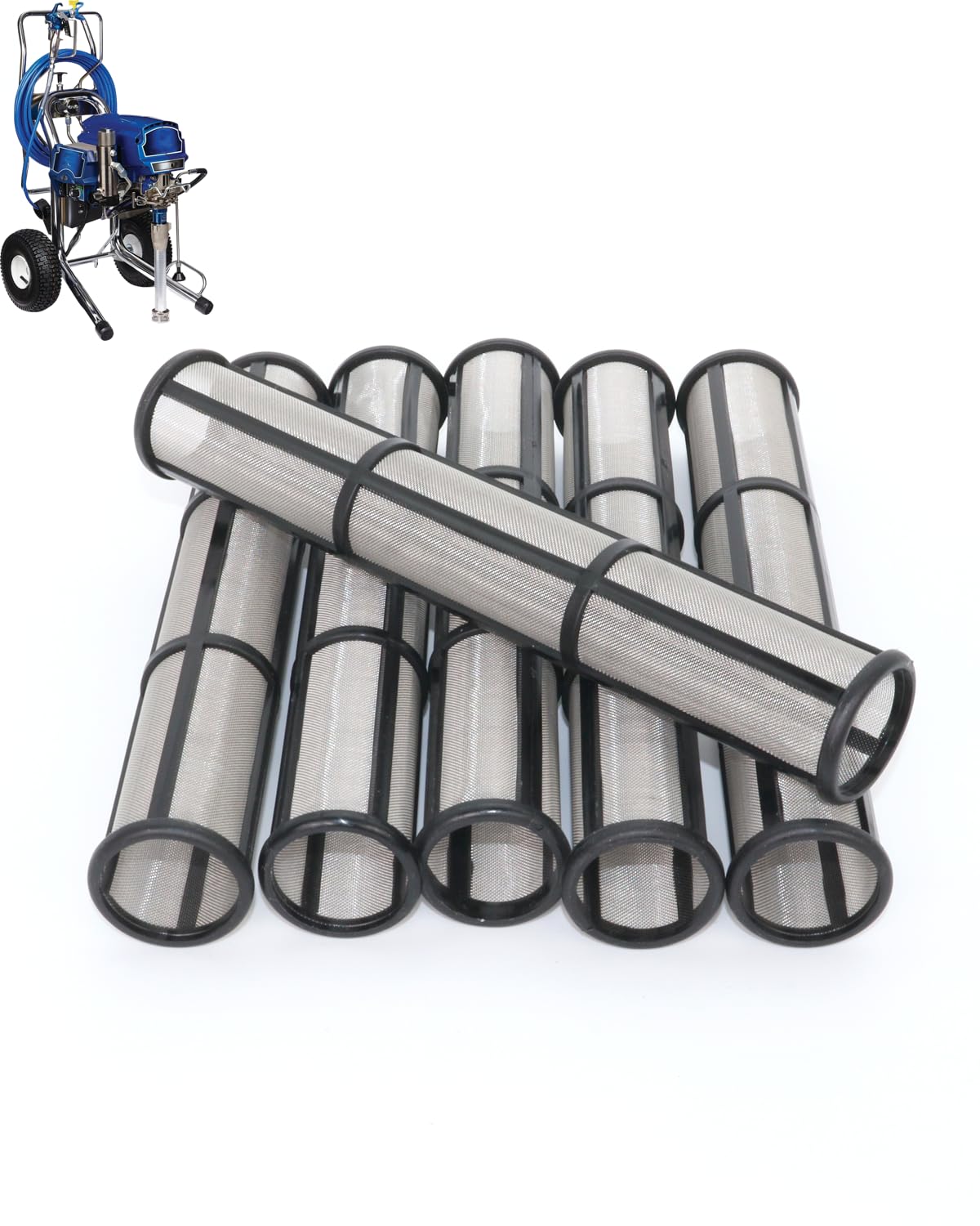 LUCKXUANYUAN 6Pieces 244067 Manifold Filter, 60 Mesh Compatible with Graco Airless Paint Sprayer 695, 795,1095,3900,5900, 7900, airless Paint Sprayer Filter