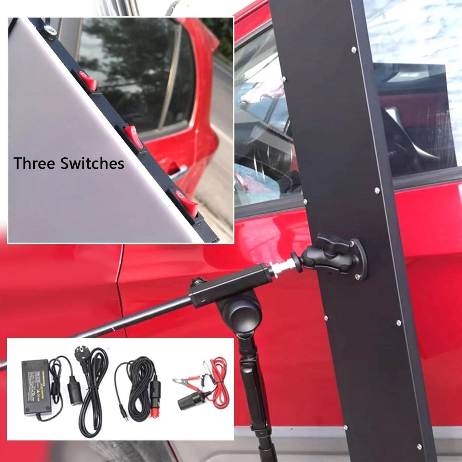 FAXIOAWA Énorme Panneau réflecteur PDR, Lampe de détection de débosselage de Voiture, Support réglable, Outils de débosselage sans Peinture, lumière de nivellement LED pour réparation de Bosses