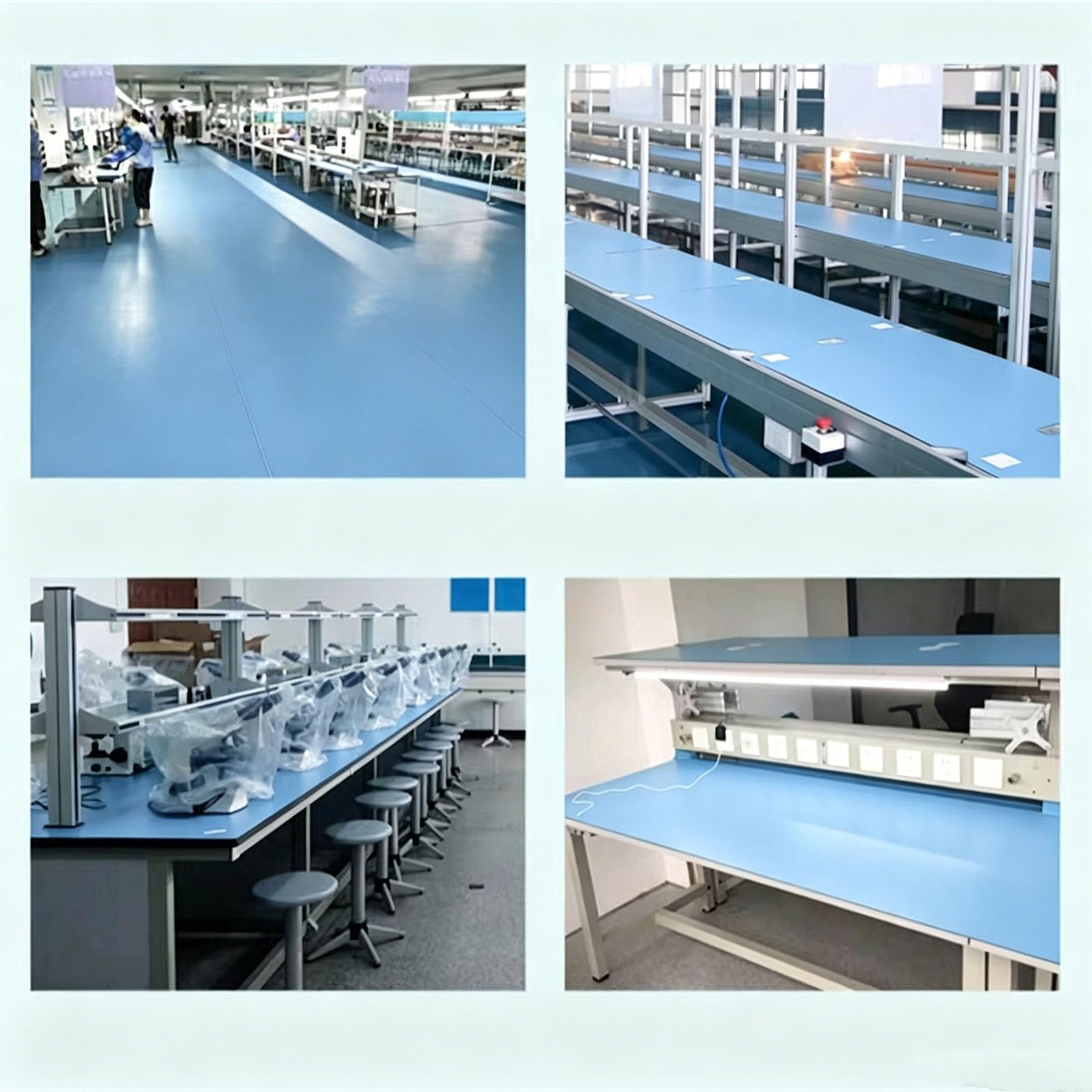esd tischmatte Schwarze Antistatische Mattenrolle, Hochtemperatur-Werkbankmatte Für Elektronische Werkstatt/persönliches Studio, Schutzpolsterrolle Gegen | W L 1x1m,T 3.0mm