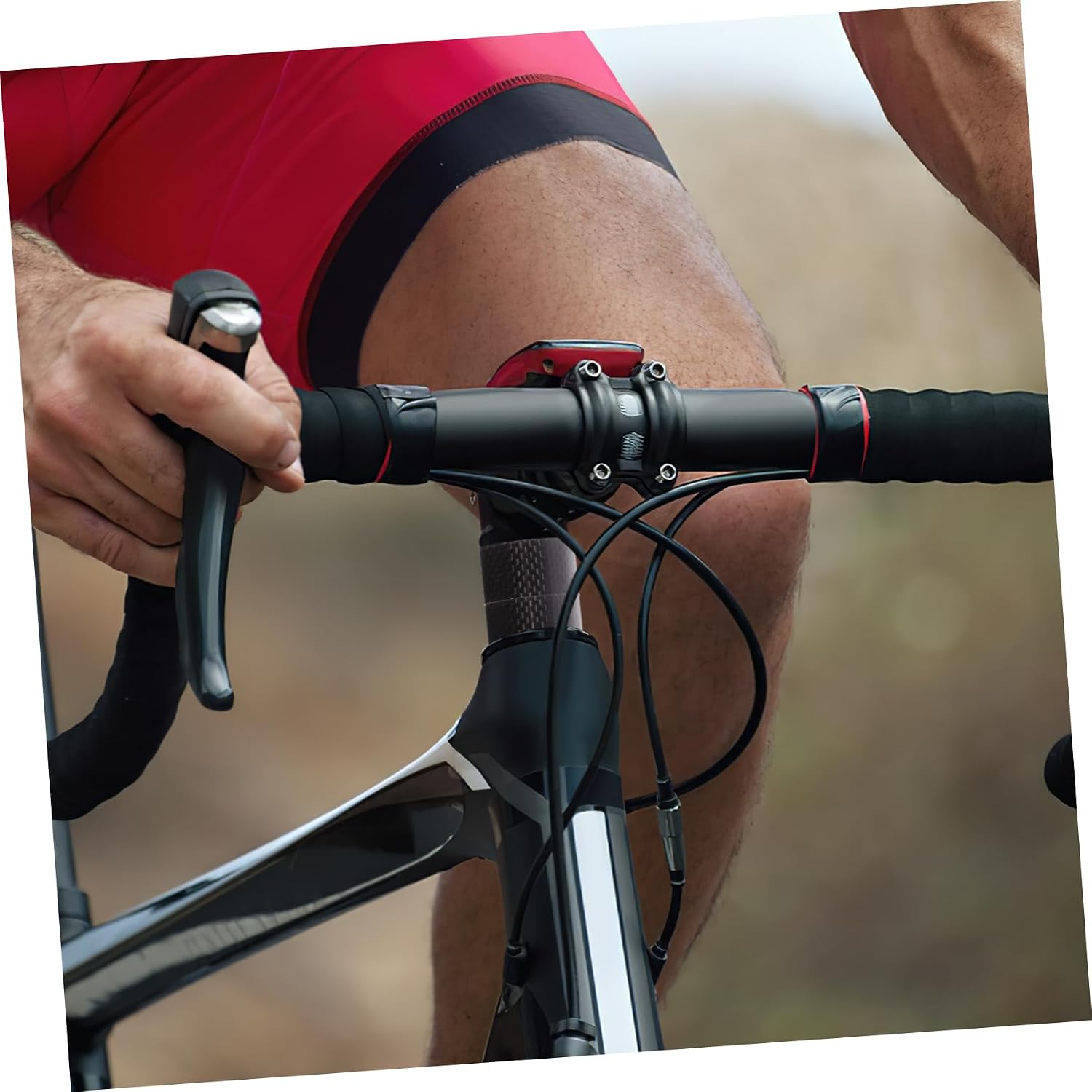 Yardwe 11pcs Carbon Fiber Bike Headset Gaskets Bike Stem Spacers Bicycle Handlebar Spacer Set Sturdy Replaceable