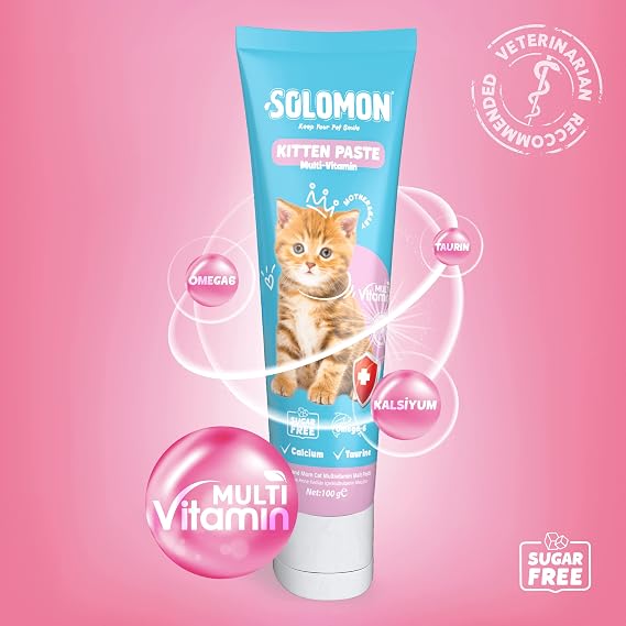 Solomon Kitten Paste 100 Gr Yavru ve Anne Kedi Multivitamin Malt Macunu