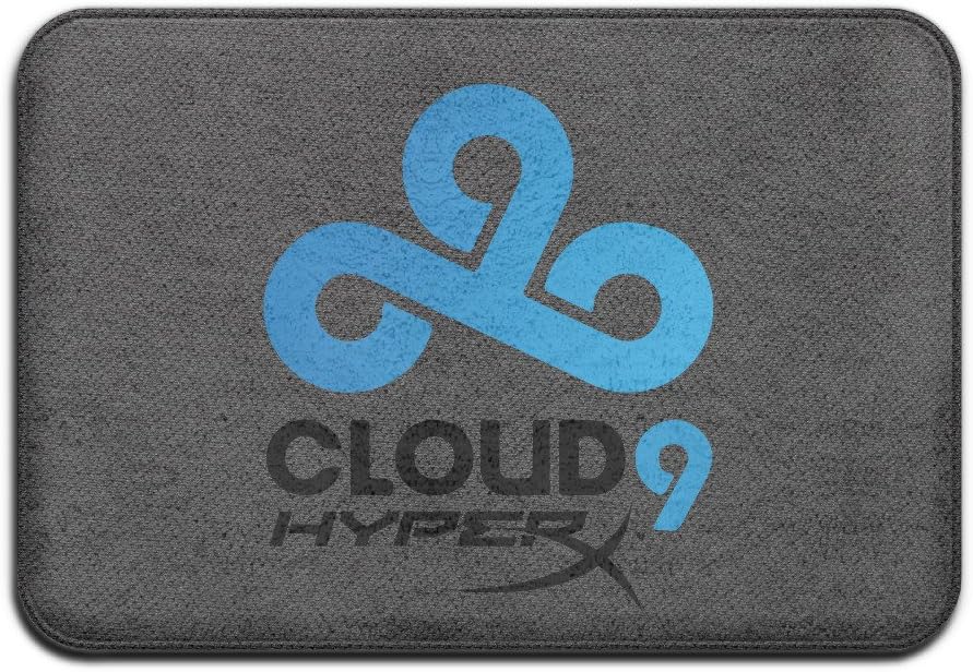 Csgo C9 Cloud9 CS Logo Doormat for Entranceways 23"x15" Non-Slip Rug