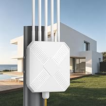 AX3000 Outdoor WiFi 6 Extender - Outdoor Access Point - Long-Range Dual Band WiFi, IP67/PoE/5 Antennas for Events, Commercial Use | Starlink-Compatible