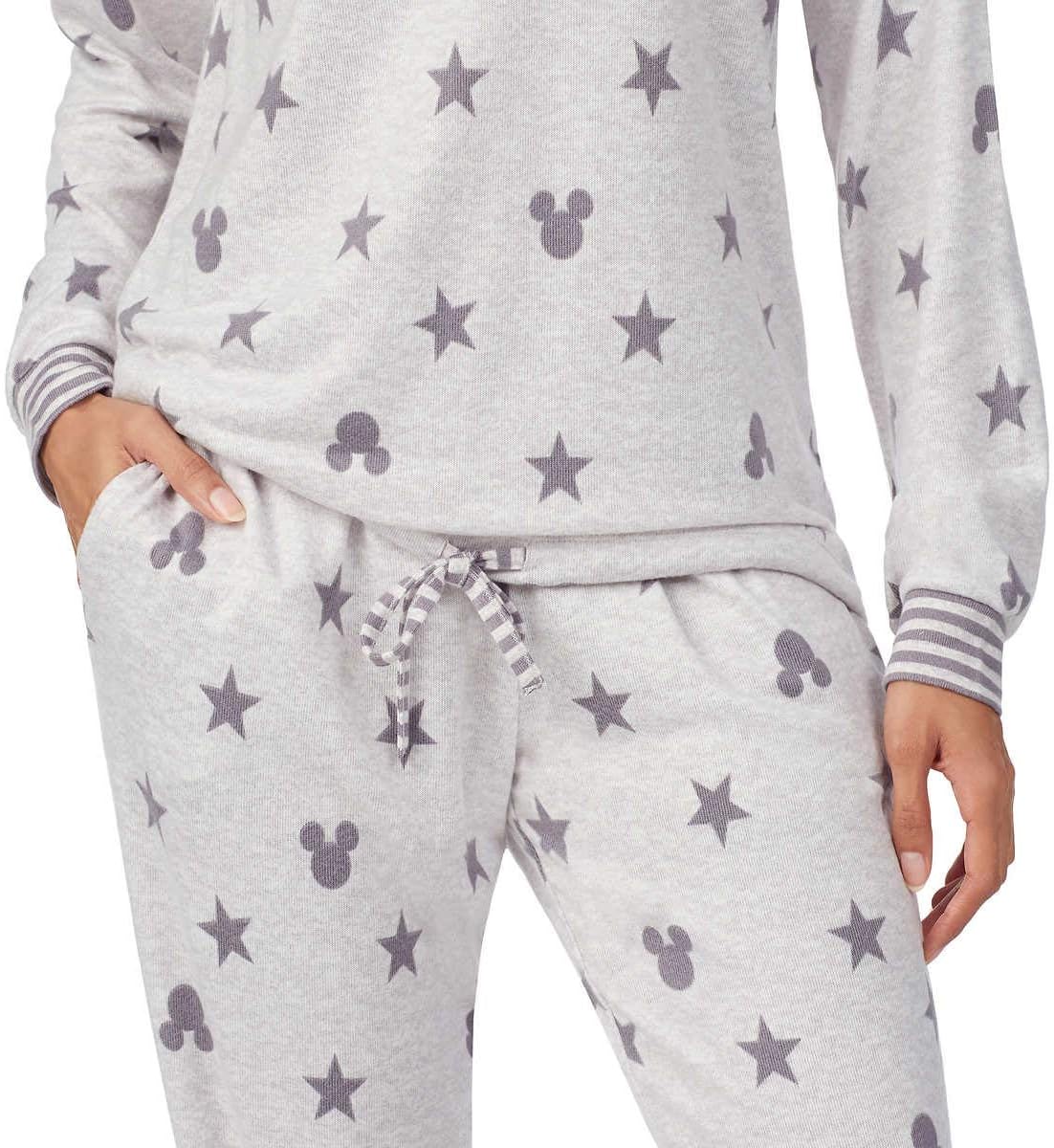 Disney Womens 2 Piece Cozy Pajama Set (Mickey Mouse, X-Large) - Image 5