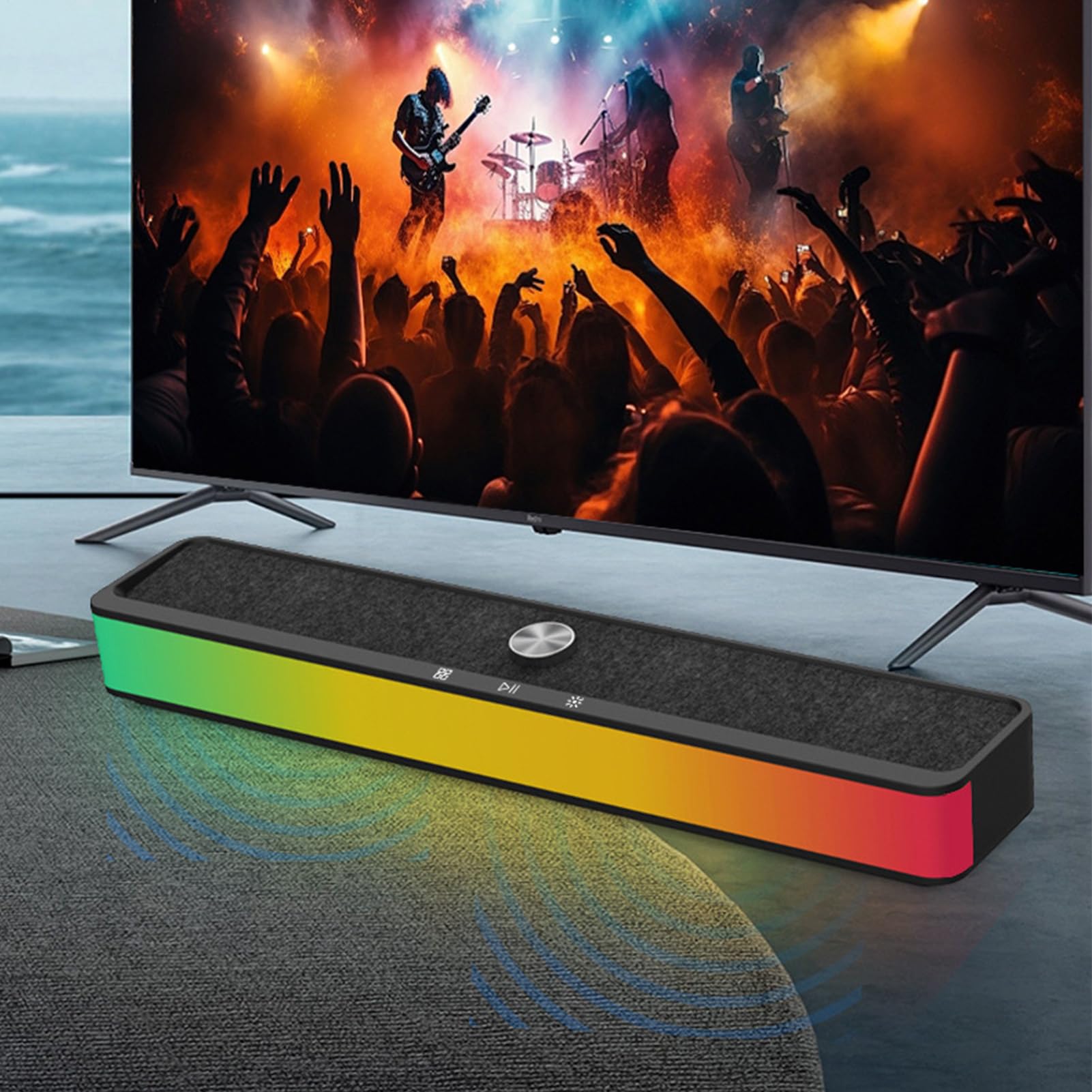 Altoparlanti Senza Fili Per Televisione Audio Per PC | Altoparlante TV Senza Fili Per Casa Doccia Festa Natale Camera Terrazzo Auto Telefono Musica Teatro Studio