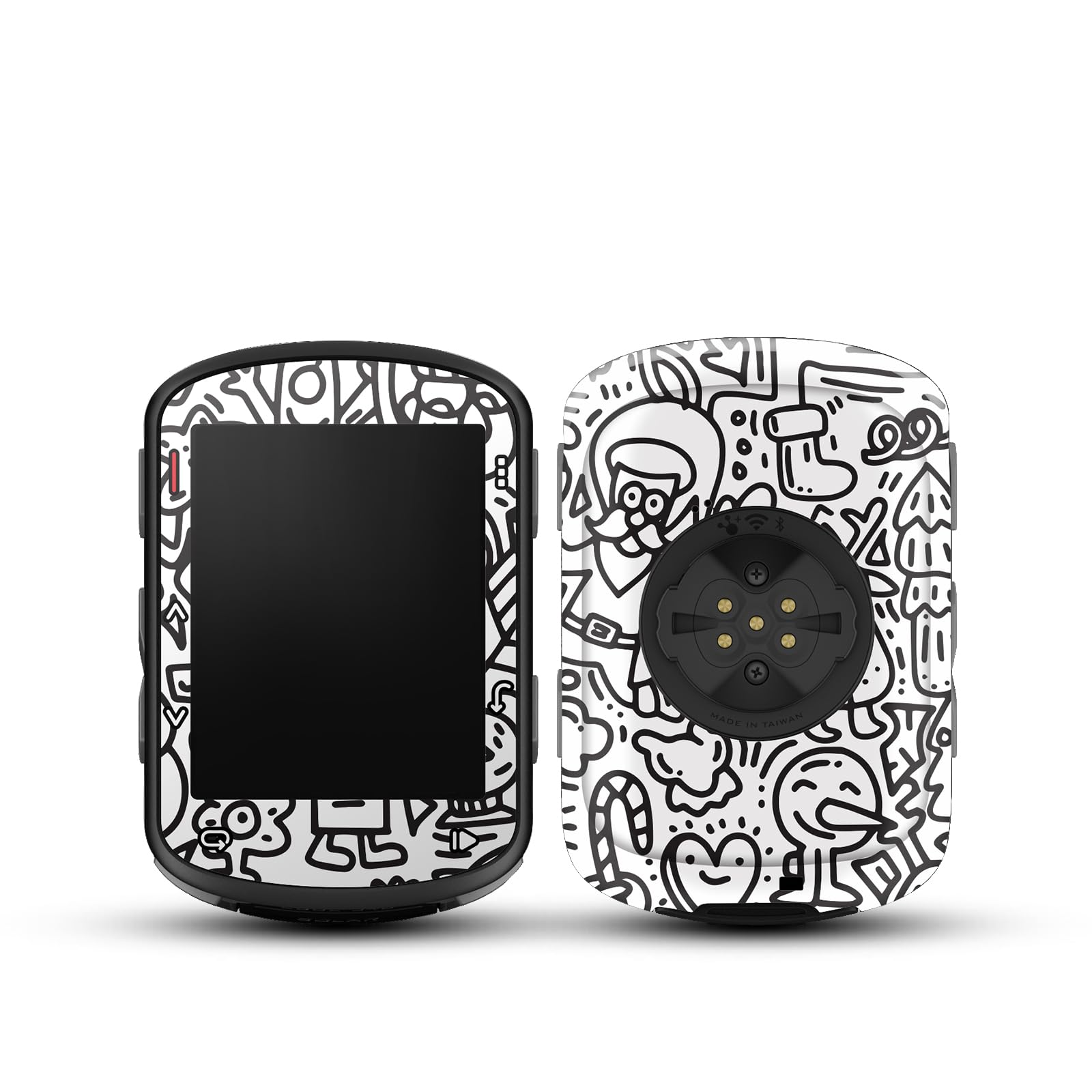 CHIDIFANS Stylish Stickers Compatible with Garmin Edge 540/840 Bike Computers, Protective Stickers, Cases, PVC Material in Various Styles (Style 38)