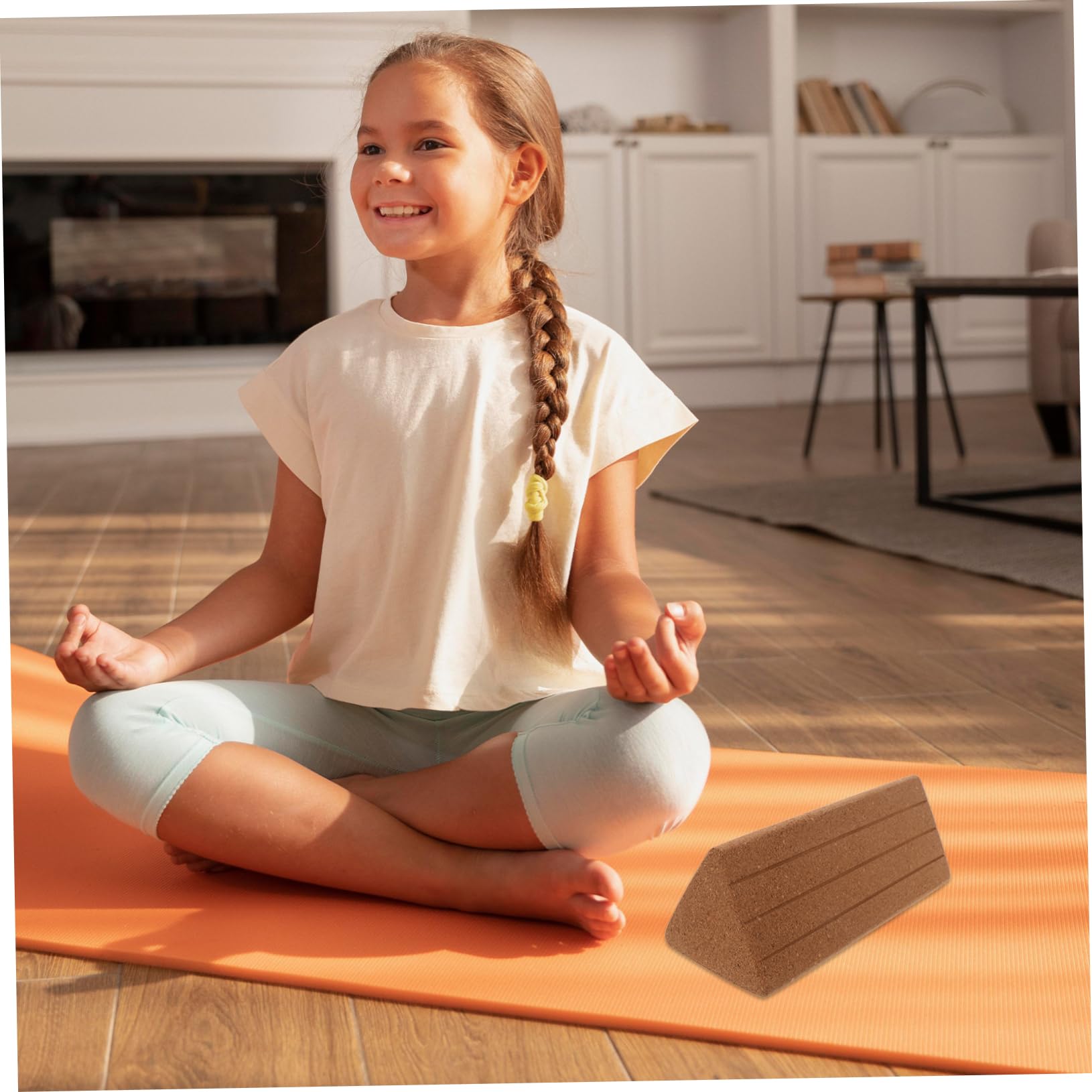 Abaodam Kork-yogablöcke Mit Dreiecksform Übungsblöcke Aus Schaumstoff Fitnessblöcke Für Yoga Tanz Und Pilates Trainingszubehör Für Anfänger Und Fortgeschrittene