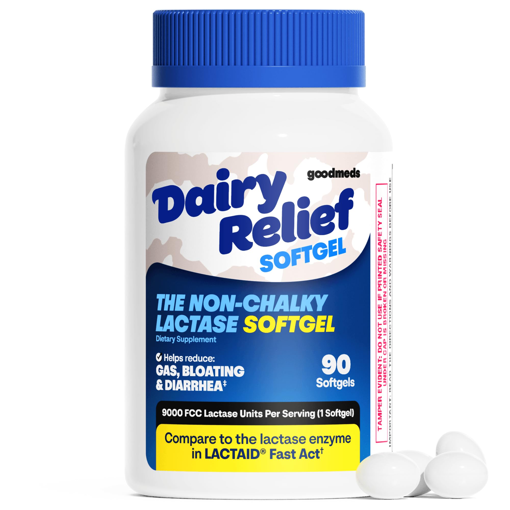 Dairy Relief Lactase Softgels, 90 Count, 9000 FCC Units